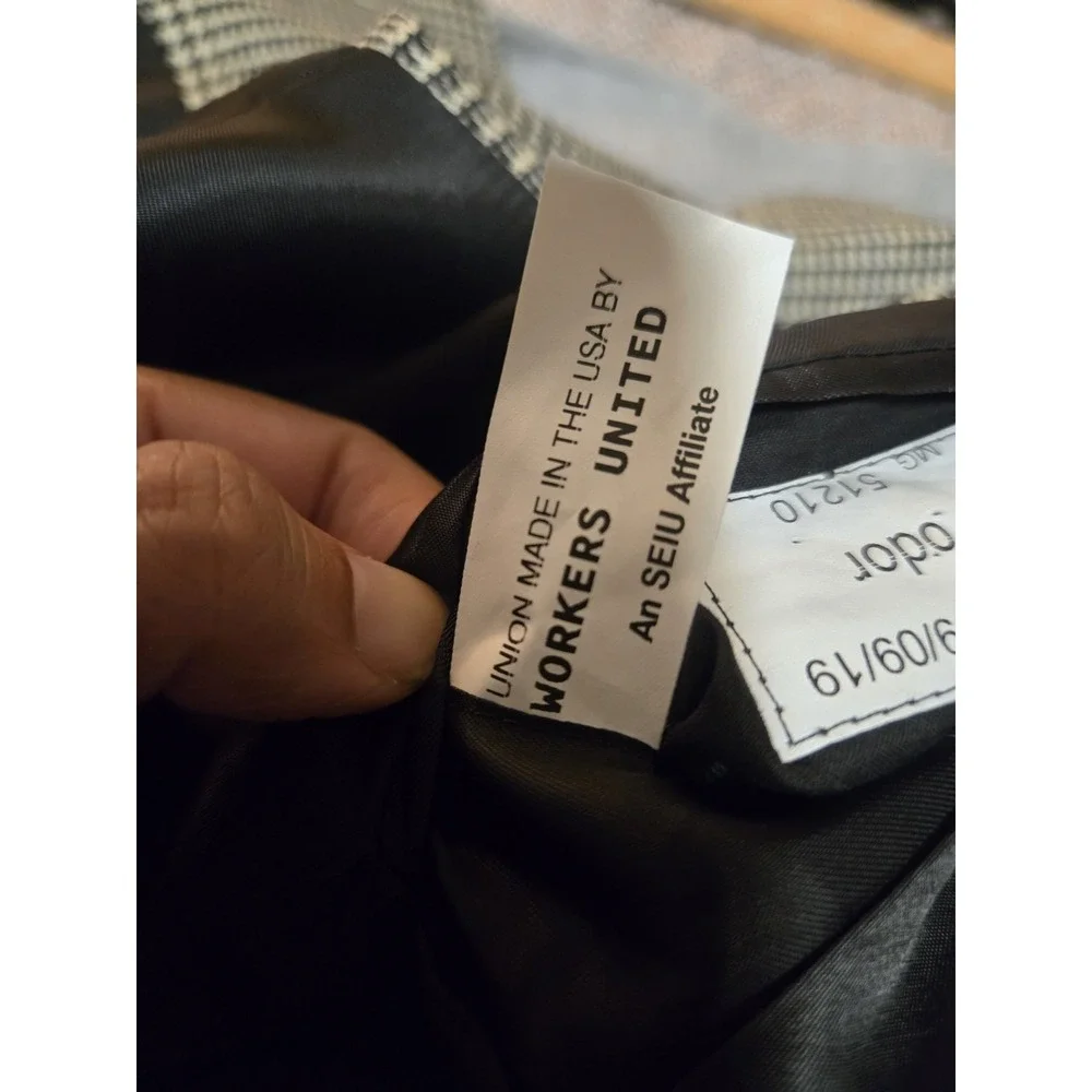 Custom Joseph Scafidi Cleveland Bespoke Blazer Sport Coat Glen Plaid Wool Read